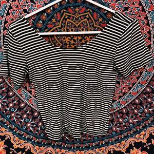 slightly cropped shirt